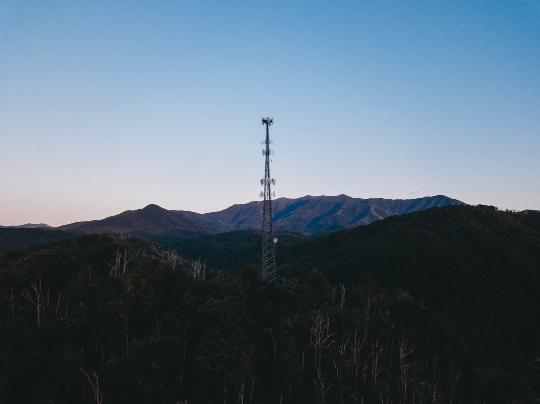 Great Smoky Mountain Cell Tower in Shade